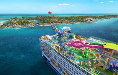 Debuting August 2025 in Port Canaveral (Orlando), Florida, Royal Caribbean International’s Star of the Seas is the next bold combination of every vacation – from the beach retreat to the resort escape and the theme park adventure. Star’s all-encompassing Icon Class lineup has experiences in store for every type of family and adventurer on 7-night vacations to the Caribbean and the cruise line’s top-rated private island – Perfect Day at CocoCay, The Bahamas. (PRNewsfoto/Royal Caribbean International)